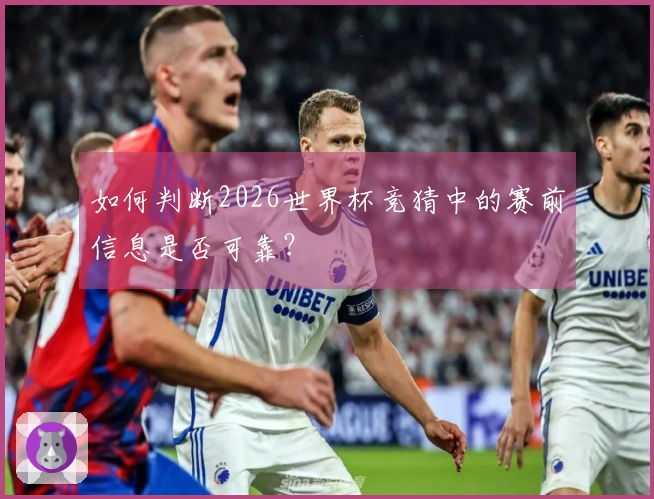 如何判断2026世界杯竞猜中的赛前信息是否可靠？